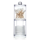 Two-Layer Acrylic Organizer Plastic Transparent Round Portable Container St