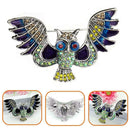 Betsey Johnson Enamel Crystal Owl Charm Women's Animal Brooch Pin Jewelry New