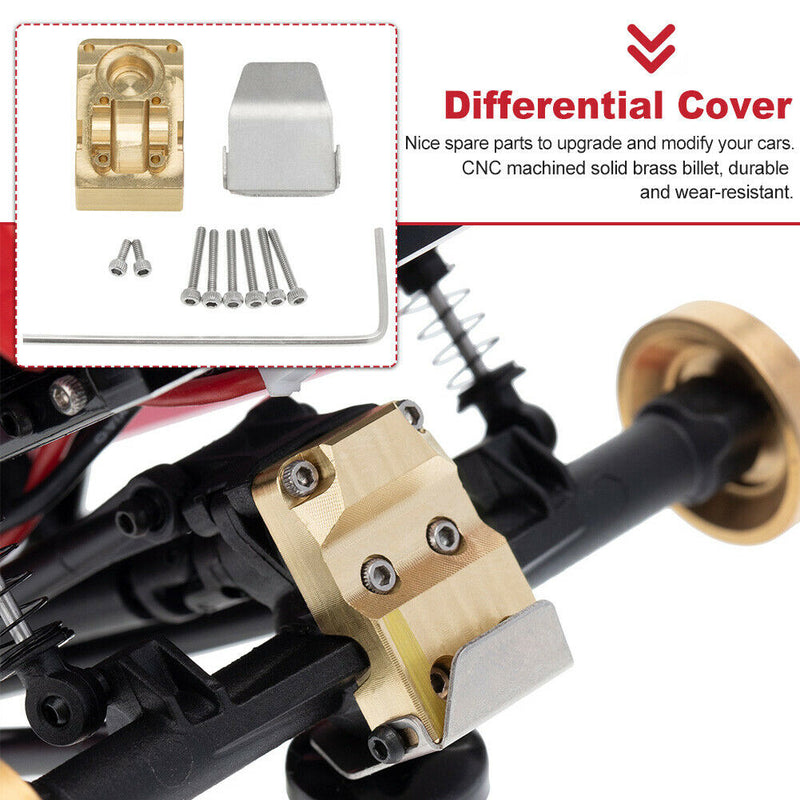 Screws With Guard Plate Bridge Differential Cover For Axial SCX24 AXI00002 1/24