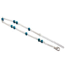 Womens Turquoise Beads Infinity Alloy Anklet Bracelet Foot Chain