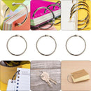 100Pcs 25Mm Loose Leaf Binder Rings Key Rings Book Rings Binder Rings for S