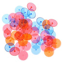 50pcs transparent plastic golf ball mark position markers 0.94" golf ball.Jâ„–[