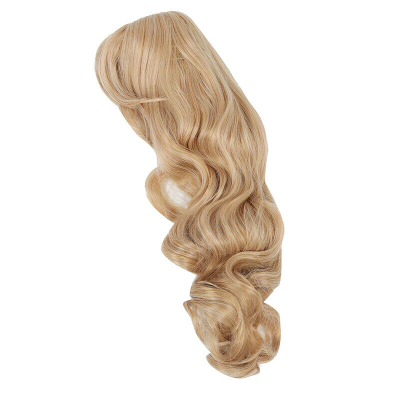 Sand/Strawberry Blonde Long Softly Waved Wig Charming Curly Costume Wig Hai U4T1