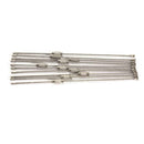50pcs Stainless Steel Wire Keychain Cable Key Ring for Outdoor Hiking A