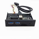 33S50-Rtk 3 In 1 Card Reader Pc Front Panel Media Type-C Dual Usb 3.0 Port