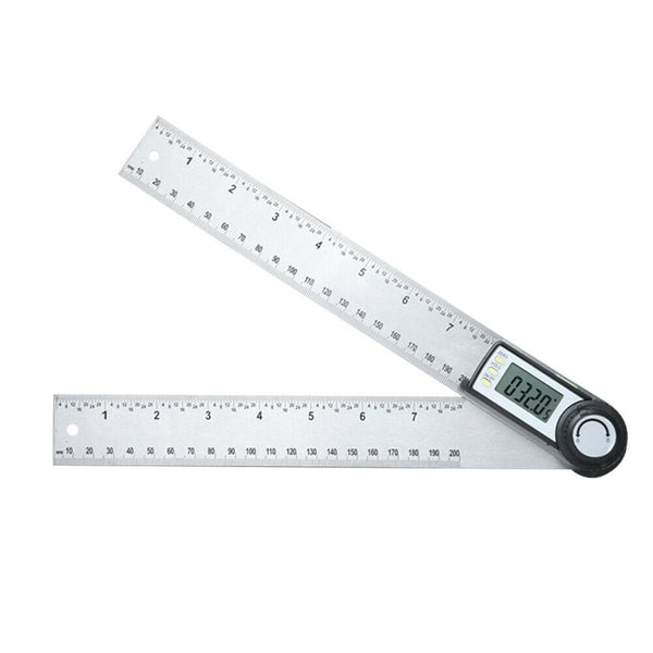 200mm Digital Inclinometer Angle Meter Ruler Electron Goniometer Protractor A#S