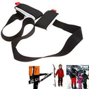 Ski Carrier Strap Ski Strap Shoulder Adjustable Ski Pole Transport Handle F