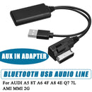 Car Wireless Bluetooth Module Music Adapter Auxiliary Line Aux Usb Audio Re