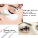 Colorful Professional Tip Tweezer Eyelash Tweezers Set with Gift Wrap for P