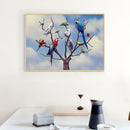 5D DIY Full Drill Diamond Painting Standing Parrots Cross Stitch Embroidery