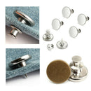10 Sets 17mm Jeans Metal Button Press Instant Buttons Replacement Pants Button