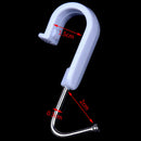 7Pcs Rotated White Storage Organizer Stainless Steel Hook Rack S Shape Hang Ew