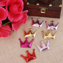 20x Cute Faux Leather Crown Girl's Hair Clips Headbands Accessories DIY 45mm