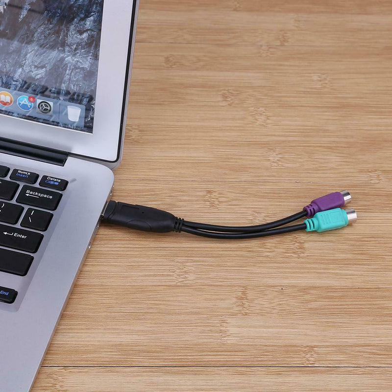 USB to PS2 Cable Male to Female PS/2 Adapter Converter Extension Cable