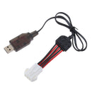 Premium 9.6V USB to EL 6P Female Plug Connectors Li-po Battery Adapter Charger