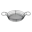 Stainless Steel French Fries Serving Basket Wire Basket with Ramekin Holder