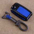 Carbon Fiber Flip Key Case Fob Cover fit for VW Golf 6 Passat B7 Jetta Tiguan hf