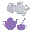 Teapot and teacup Metal Cutting Dies Stencil for DIY Scrapbooking Album Card BX