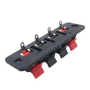 2x 4 Position Push In Jack Spring Audio Speaker Load Terminals Panel Connector