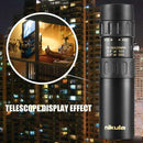 Portable Outdoor Hiking Camping Hunting Monocular Telescope 10-30x25 BAK4 Zoom