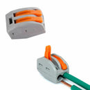 10PCS SPRING LEVER TERMINAL BLOCK ELECTRIC CABLE WIRE CONNECTOR 2 WAY OZ