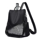 Multifunction Anti-theft Backpacks Women Shoulder Top-handle Bags (Black)