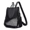 Multifunction Anti-theft Backpacks Women Shoulder Top-handle Bags (Black)