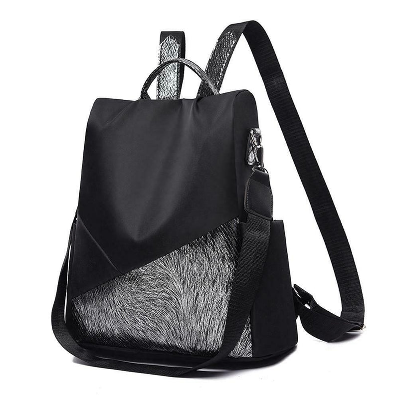 Multifunction Anti-theft Backpacks Women Shoulder Top-handle Bags (Black)