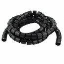 1.5 m x inner diameter 15 mm black spiral cable wrap organizer cable clip w