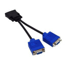 Dms-59 Pin Male To Dual Vga Female Y Splitter Adapter Cable