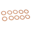 M14 Copper Oil Pan Drain Plug Gasket for Ford, Pack of 10
