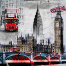 5D DIY Round Drill Diamond Painting City London Cross Stitch Embroidery Kit