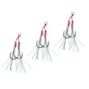 3Pcs Hi-carbon Assist Hooks Fishing Jig Hooks Live Baits Hooks Fishhooks 13#