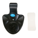 Black Electronic LED Light Fish Bite Sound Alarm Bell Clip On Fishing Rod
