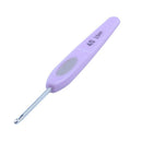 8pcs Colorful Soft Plastic Handle Alumina Crochet Hooks Knitting Needles Se