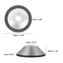 100Mm Diamond Grinding Wheel Grinding Arc For Tungsten Steel Milling Cutter