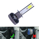 2x Mini H1 COB LED Headlight Bulbs White 1200W 260000LM 6000K High Low Beams