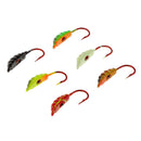 6 Pieces Winter Mini Ice Fishing Lures Lead Jig Head Ice Fishing Hooks 22mm/1.4g