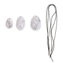 3 Pieces White Turquoise Eggs for Women to Train Pelvic Floor Exercise