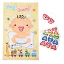 Baby Shower Unisex Game Pin The Dummy on The Baby Toddler Pacifier Stickers3C