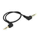3.5mm TRRS to TRS Audio Cable Connector Wire 28cm/0.91ft for Mobile Phones