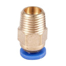 10 Pcs Straight Quick Connectors Pneumatic Fittings 4mm x 1/8" PT Male Thre D4R5