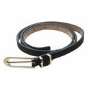 Fashion Lady Women Waistband Pu Leather Belt (Black)