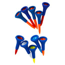 10 Pieces Soft Rubber Cushion Top Golf Tees Golf Accessories Short and Medium