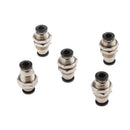 5x Tube 1/4 Bulkhead Union Pneumatic Connector Fittings Air Vacuum Connect