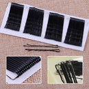 60pcs 4.5cm Black Invisible Hair Clips Wave Top Bobby Pins Grips Salon Barrette