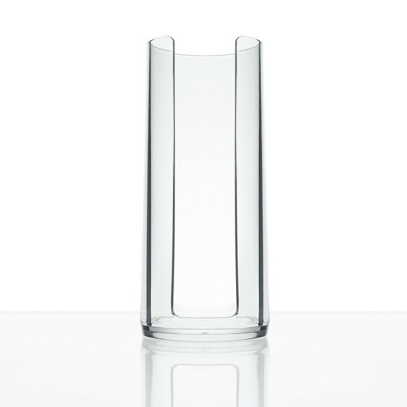 Facial Makeup Container Cotton Pads Round Dispenser With Lid Clear Acrylic  R7Y9