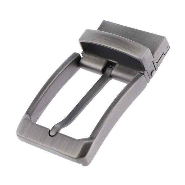 3pack Reversible Alloy Belt Buckle Replacement Rectangular Single Pin Buckle