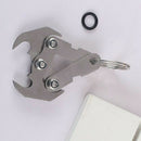 Folding Gravity Grappling Hook Outdoor Climbing Claw Survival Carabiner To PWZ
