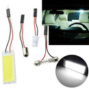 12V 36SMD White LED COB Car Interior Panel Dome Light Festoon Lamp Bulb Decor